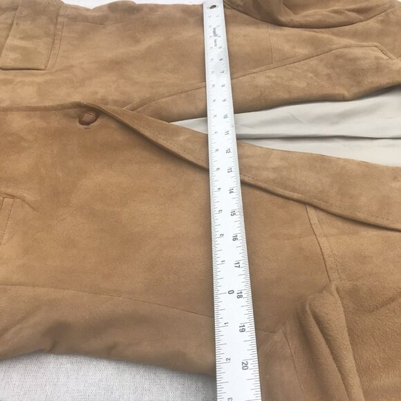 Vtg 70s USA Corbin Mens Tan Lambskin Suede Blazer Coat Jacket Mod Retro M L HTF - Picture 7 of 16